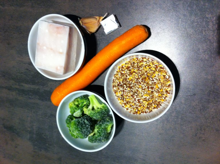 Recette Quinori poisson brocolis carottes cajou diététique
